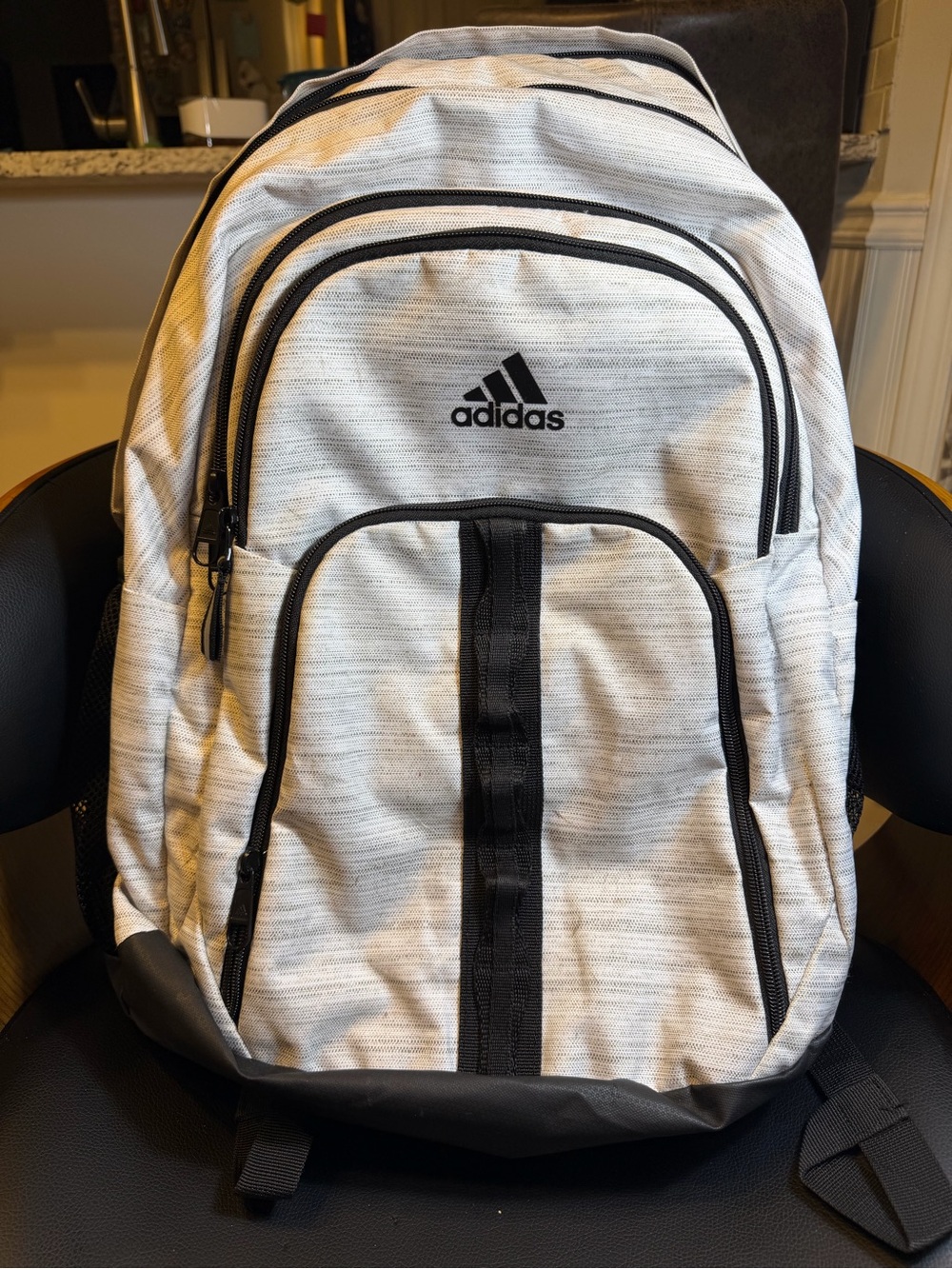 Adidas Unisex Prime 6 Backpack, Two Tone White/Black, One Size, Spacious Comfort